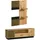 Feldmann-Wohnen Lamia Lowboard 155x107x40 cm Braun/Schwarz Holz