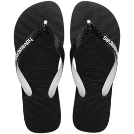 HAVAIANAS Top Mix Flip Flops,Schwarz (Black/Black),37/38 EU