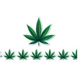 Fiestas Guirca Kostüm, 80er Jahre Partydeko Retro Pop Art Girlande Feier Karneval Event grün