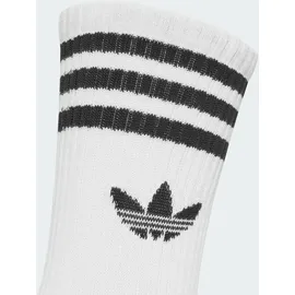 adidas 3-Streifen Crew Socken 3er Pack Weiß 46-48