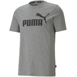 Puma Essentials Logo Herren T-Shirt medium gray heather XXL