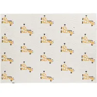 Beliani Kuscheldecke CHILARI Baumwolle 130 x 170 cm Beige