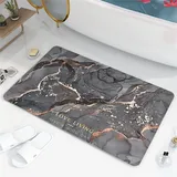 Kieselgur Stein Badematte rutschfeste Anti Schimmel Schnelltrocknungs Kieselgur Gold Marmor Stein Badematte Sehr saugfähige Gummi Badezimmermatten