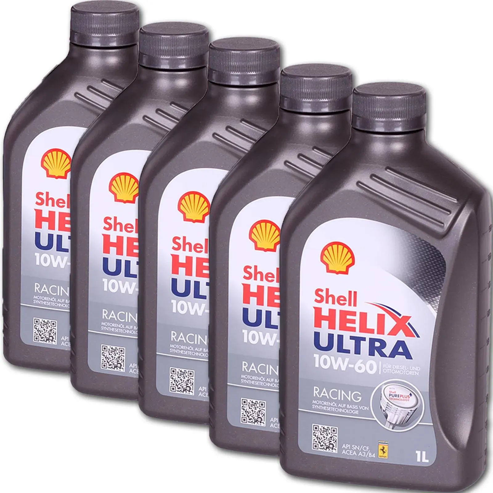 5 Liter (5x 1l) Shell Helix Ultra Racing 10w-60 Motoröl 10w60 Motorsport Öl: Shell Helix Ultra Racing 10w-60 Motorenöl Auf Basis Von Synthesetechnolog