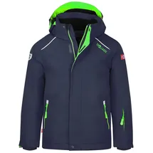 TROLLKIDS Holmenkollen Pro Jacke - Navy / Green - 110 cm