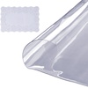 Tischfolie Tischschutz Transparent 1,5 mm Dicke, φ 1068 mm Tischschutz-Folie PVC Runde Tischdecke Tischfolie Abwaschbar Verschleißfest Hitzebeständig Wasserdichte Tisch-Schutzfolie Wohnzimmer