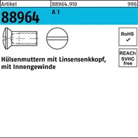 Industrial Quality Supplies Hülsenmuttern 1.4305 Liko M 6 x