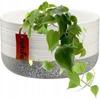 Kadax Blumentopf, aus Keramik, 17 cm, Weiß