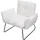 MCW Lounge-Sessel MCW-K34 Bouclé 80 x 80 x 80 cm Weiß mit Relax-Funktion