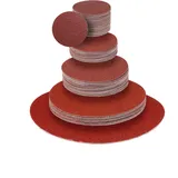 Klingspor Klett-Schleifscheiben z.B. kompatibel mit Tellerschleifer und Exzenter-Schleifer | Schleifpapier PS 18 EK | Ø 300 mm | ungelocht | 5 Stück | Körnung-Korn: 220