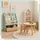 Relaxdays Kinderregal 60 x 30 x 80 cm Kiefer massiv natur türkis