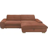 set one by Musterring Ecksofa SO 1200 Cord Gelb / Orange