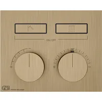 GESSI Hi-Fi Unterputz-Thermostat für 2 Verbraucher - warm bronze