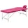 vidaXL Massageliege Klappbar 3-Zonen mit Aluminiumgestell Rosa