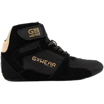 Gorilla Wear Gwear Pro High Tops Rot/Schwarz - Bodybuilding und Fitness Schuhe mit Logo leicht bequem perfekt für Gym Sport Krafttraining (Schwarz/Gold, EU Schuhgrößensystem, Erwachsene, Numerisch, M, 43)