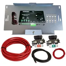 Impulse Innovation Zweitbatterieset | Votronic VCC 1212-30 Ladebooster | 12V 30A | 6m 10mm2 Kabel | Batteriehalter VW T4 T5 T6 Universal