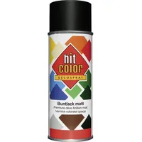 OEM Hitcolor Sprühlack Schwarz matt 0,4 l