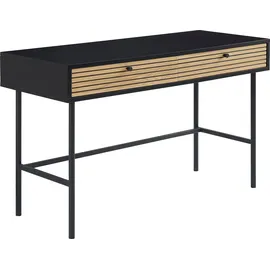 SalesFever Schreibtisch Schwarz/Eiche