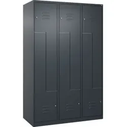 C+P Z-Spind Classic PLUS, 6 Fächer, 1850x1200x500mm, 7016/7016 Verschluss Zylinderschloss