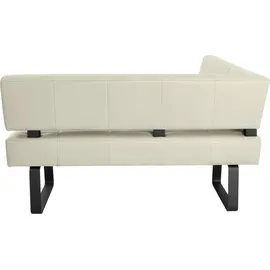 K+W Komfort & Wohnen Eckbank K+W KOMFORT & WOHNEN "Spider II", weiß (bianco 33, schwarz), B:195cm H:88cm T:165cm, Sitzbänke, Eckbank, Sitzsteppung, bequem durch Sandwichbauweise, 2 Stellmaße