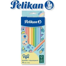 Pelikan Buntstifte sechskant Pastell 12 Stück