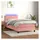 vidaXL Boxspringbett 100 x 200 cm Rosa