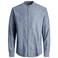 JACK & JONES Langarmhemd blau M