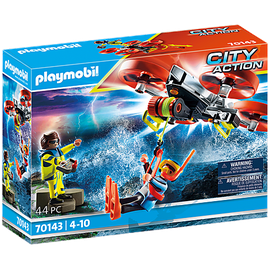 Playmobil City Action Seenot: Taucher-Bergung mit Rettungsdrohne 70143