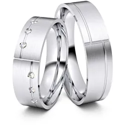 Trauringe Hagen 333er Weiflgold - 6823