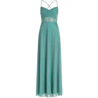 Vera Mont Abendkleid Glitzer-Look Grün/Silber 32
