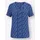 CREATION L Kurzarmbluse blau 44