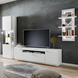 MCA Furniture Wohnwand Amora II - Weiß matt