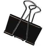 Q-Connect Foldbackklammern 51 mm Schwarz 10 St.