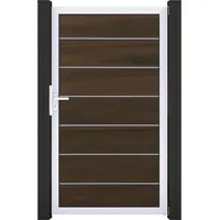 GROJA GroJaSolid Grande Premium Tor Farbe: BI-Color co-extrudiert 100 x 180 x 4,0cm Rahmen: Silber