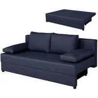 Roller Schlafsofa - cobalt - Webstoff - Staukasten