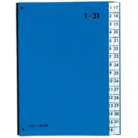 Pagna Pultordner 32 Fächer A4 1-31 blau