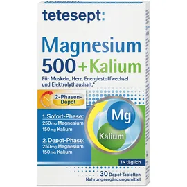 Merz Tetesept Magnesium 500 + Kalium Tabletten 30 St.