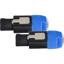 Pronomic Adapter 6,3mm Klinke female / Speakon-kompatibel male 2x Set (AD-JFSPM)