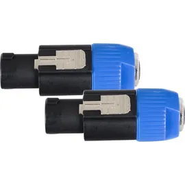 Pronomic Adapter 6,3mm Klinke female / Speakon-kompatibel male 2x Set (AD-JFSPM)