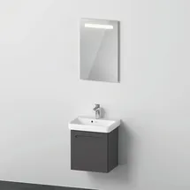 Duravit Möbel-Set No. 1 50cm, 1 Tür, Anschl rechts, Graphit Matt