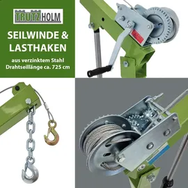 Trutzholm Pickup Kran Stahl 900 kg grün/schwarz