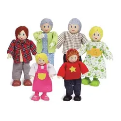 Puppenfamilie Helle Hautfarbe