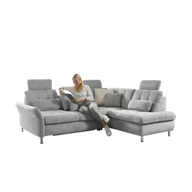 Lounge Collection Eckcouch Mikrofaser 2-Sitzer Grau