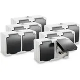 greate. Doppelsteckdose Aufputz IP54 2 St.