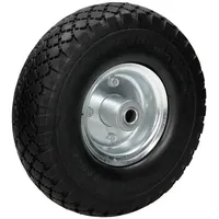 ECD Germany Sackkarrenrad Blockprofil PU Vollgummi 3.00-4 Ø260x85mm 120kg