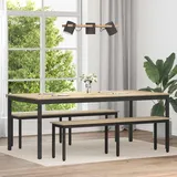 vidaXL Esstisch 80 x 80 x 75 cm grau