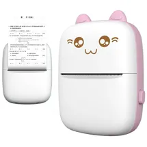 OEM Mini-Katzen-Thermoetikettendrucker Pink