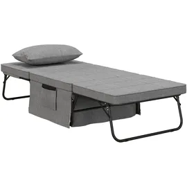Homcom 4-in-1 Klappbett 188 x 75 cm grau