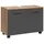 WELLTIME Waschbeckenunterschrank Trento 80 x 54 x 19 cm Braun/Grau
