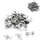 XPOtool Edelstahl Clips 8 mm, Sechsrund Schrauben 3,5 x 20 mm 50 Stück